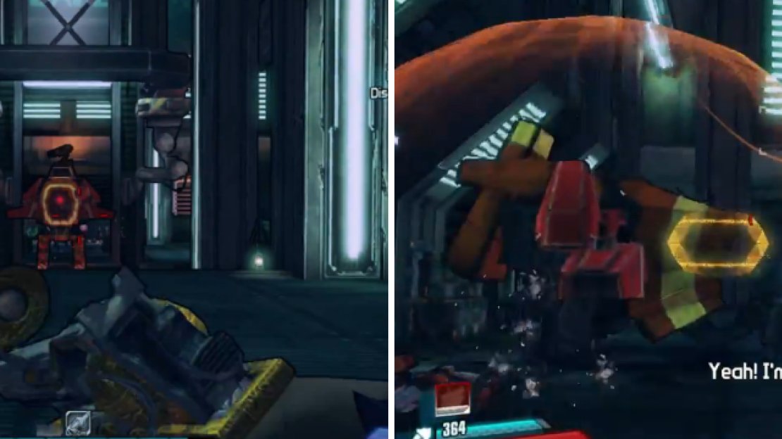 It’s probably best to stay at long range during the fight with Felicity Rampant. Whenever she deploys her shield drone, quickly destroy it so you can continue damaging her.
