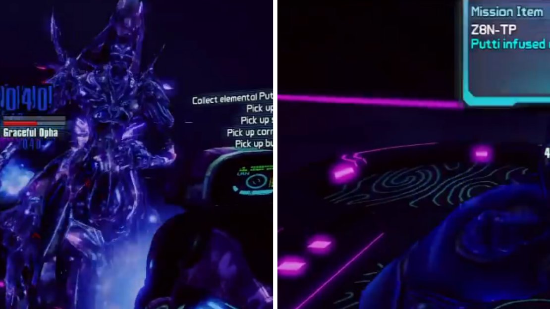 Inflict the elemental effect on the Opha, then melee them to get that respective Putti.