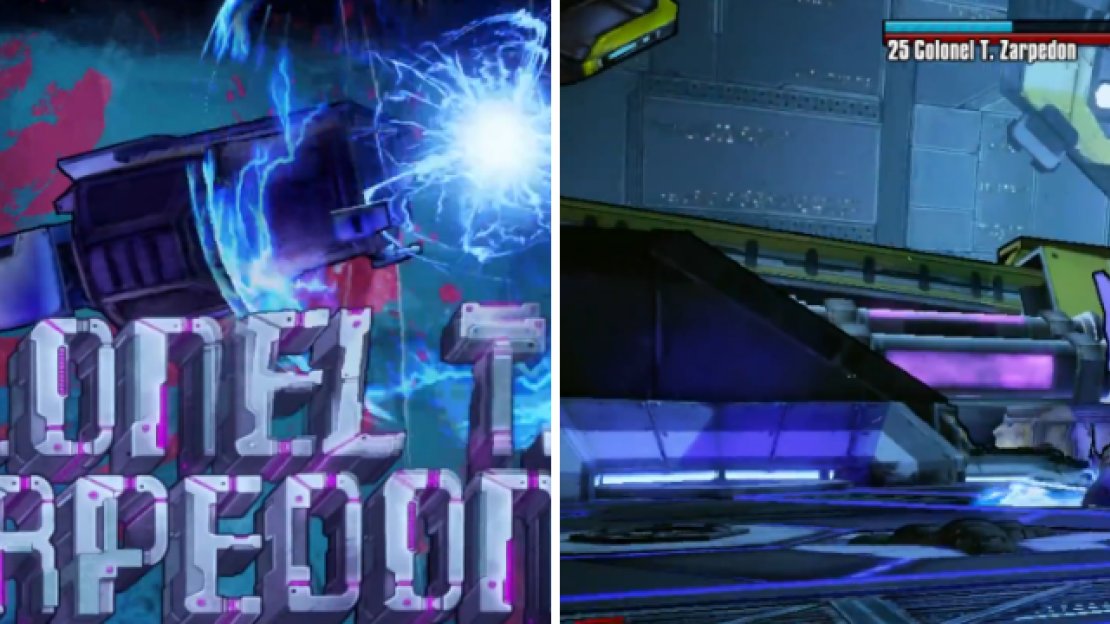 Zarpedon fights you in her Powersuit and she can recharge her shields a few times throughout the fight.
