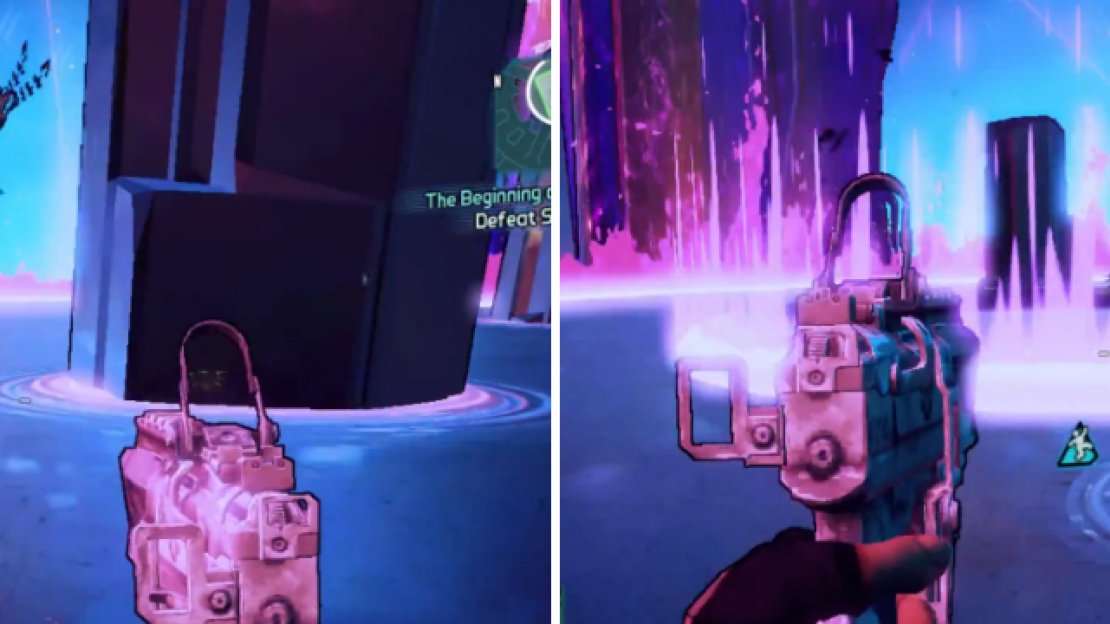 After depleting the shield of each form, the Sentinel will teleport to the middle and unleash a shockwave, which you might want to jump over to avoid major damage.
