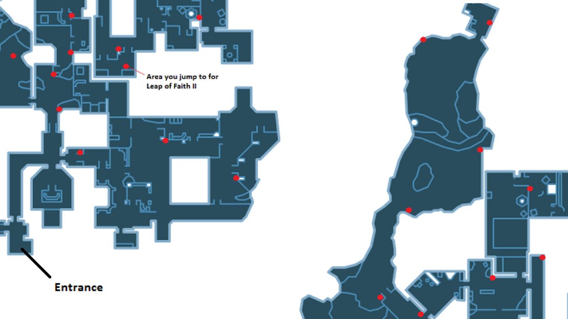 Map for the location of the cameras for the Can’t See Me challenge.