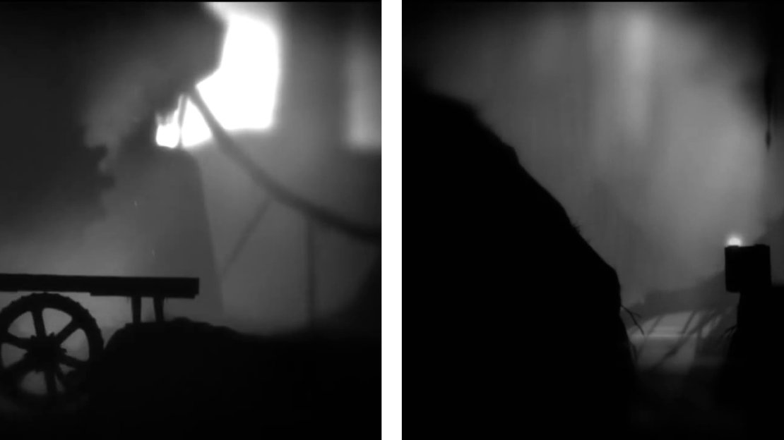 Activate the rain using the level (left). Return to the left and you will find an egg has appeared on the box (right).