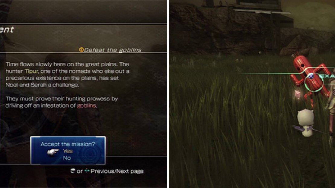 Goblin Fragment quest (left). What an odd Cactuar Stone (right).