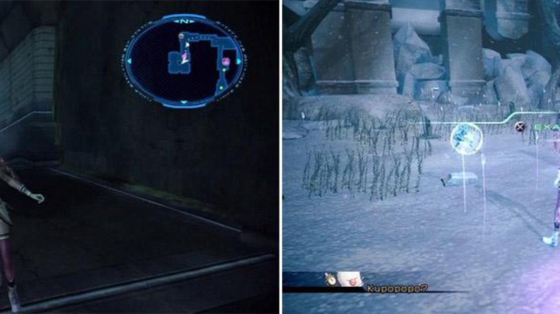Location of the Cie’th (left). Location of the 10th Wild Artefact (right).