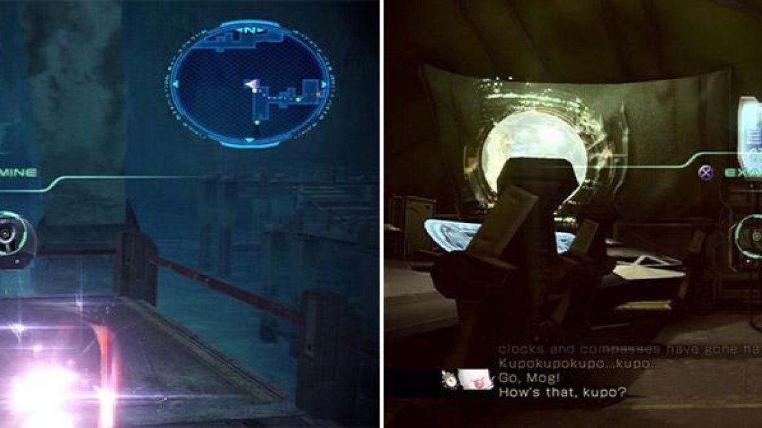 Location of Army Comm device (left). Location of personal notes (right).