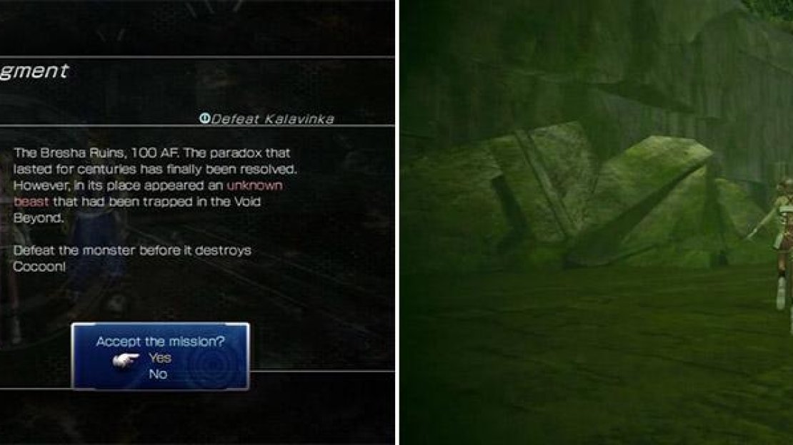 Kalavinka quest info (left). Kalavinka’s Location (right).