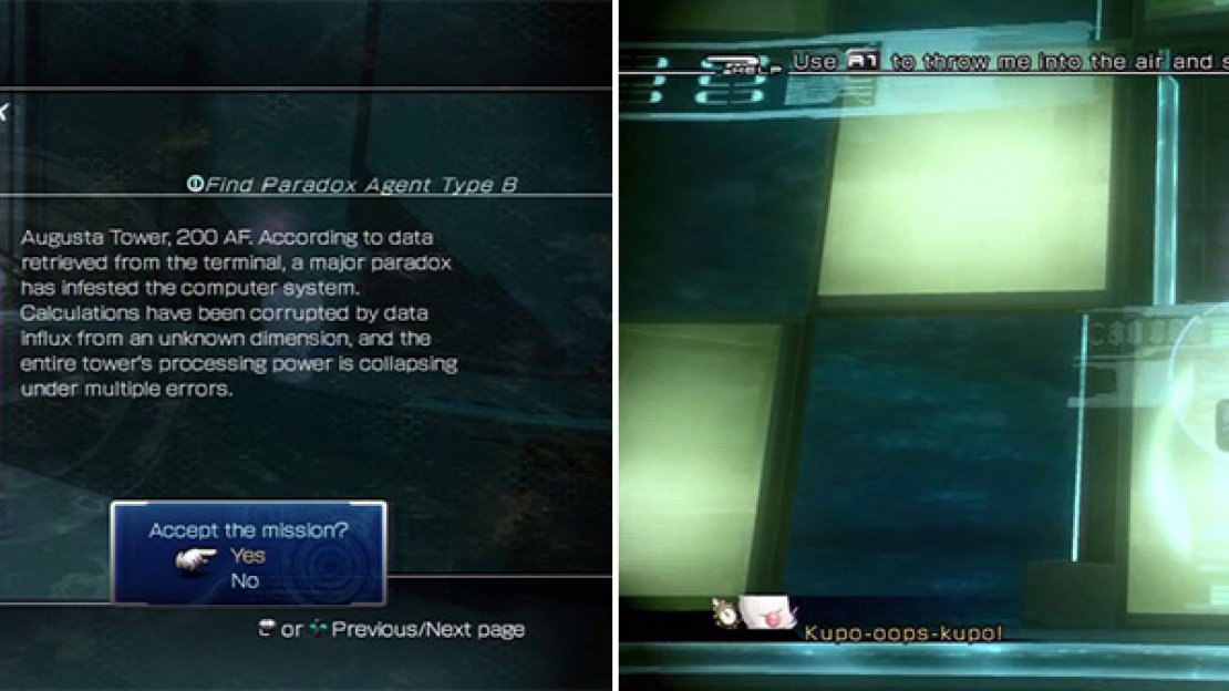 Find Agent B (left). Paradox Agent B’s Location (right).