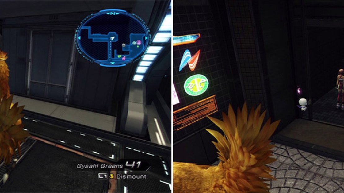Cryptic location 9 - near the wall (left). Cryptic location 10 - in the shop (right).
