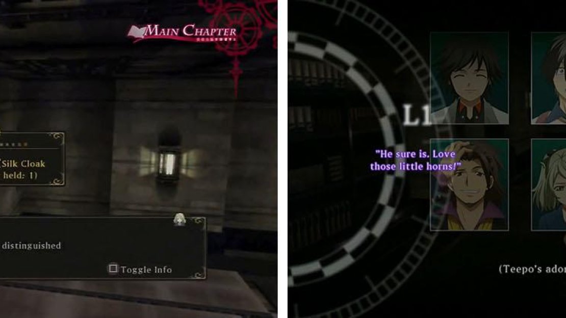 Enter the 1F Warehouse for a Silk Cloak and then take the elevator to the 10F for a skit.