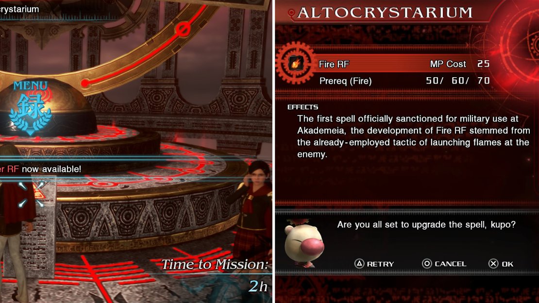 Once you visit the Altocrystarium, you can access it from any Relic Terminal. Here you can upgrade Magic in a variety of ways.