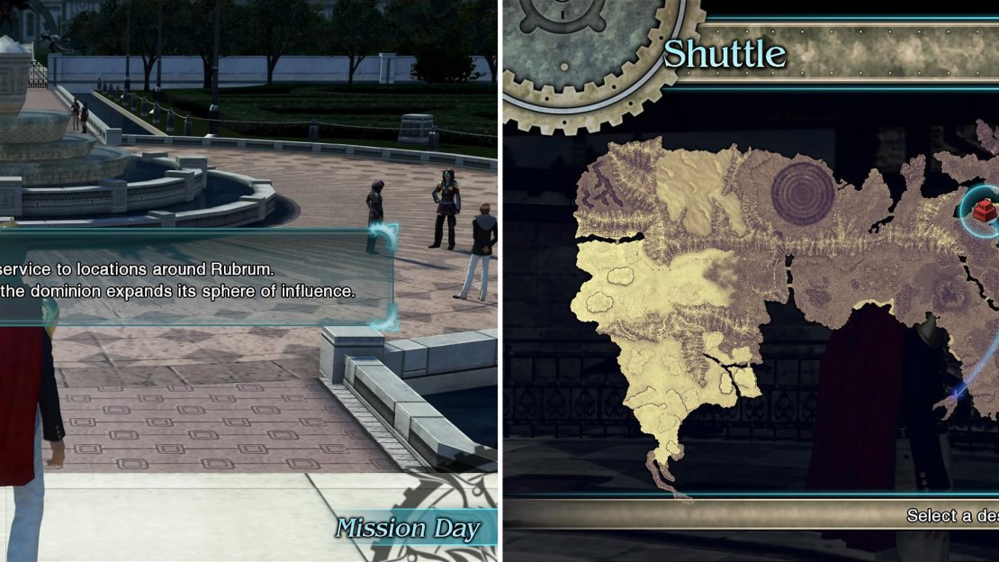 You will get a notification on your way to the Main Gate about the Airships resuming the shuttle service. Head to the Airship Landing to use them.
