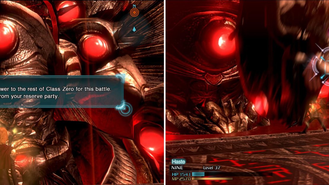 You will get help from Machina and Rem (left) now. Get a Breaksight then harvest a Phantoma (right) from the boss. Repeat this for all characters to finish the story.