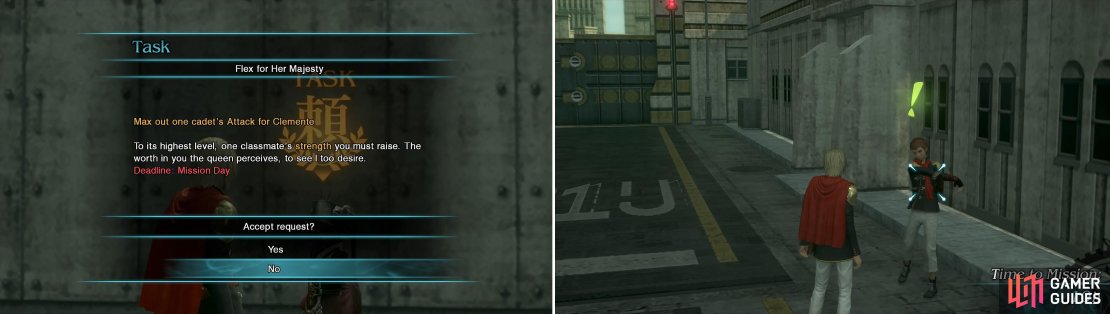 There are some tasks you won’t be able to complete just yet on a first playthrough (left). But there’s plenty of other things to do (right).