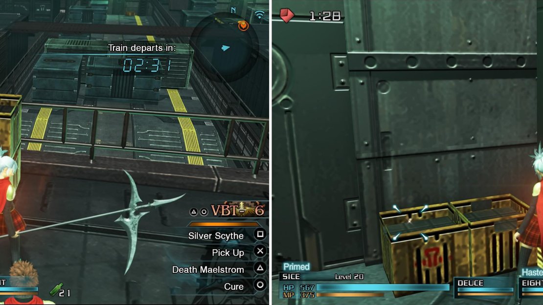 There is an SO to find three items in this area before the train leaves. You can find two in the locations above.