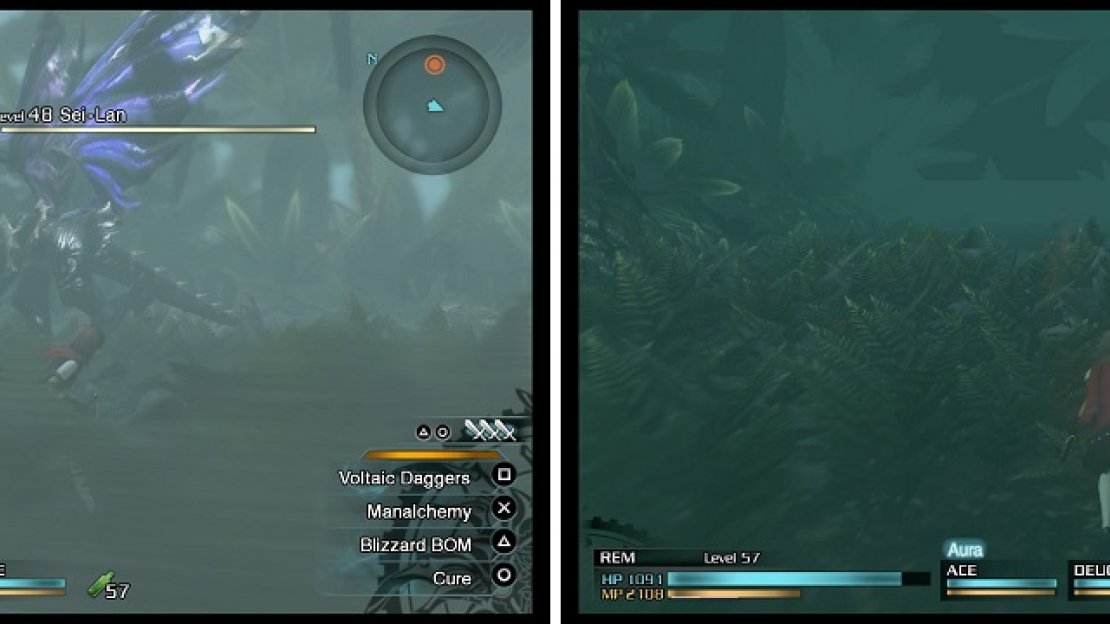 Your goal is to make it through to fight the Diepvern (left). Should you happen to get lost, the game will mark exits you’ve been through already on your mini-map (right).