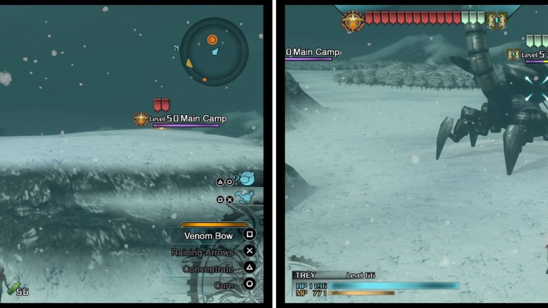 The Vigilante can be a pain in the butt, as you can’t attack it when it’s on top of the hill (left). The only chance you will have to damage it is when it jumps off to go after your strongholds (right).