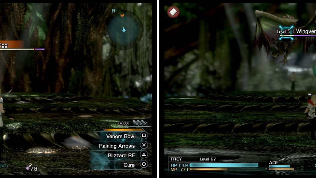 The Dragon Egg is not a difficult boss, but it has a TON of health (left). It will continually call in a Wingvern and Skyvern (right) every time you defeat them.