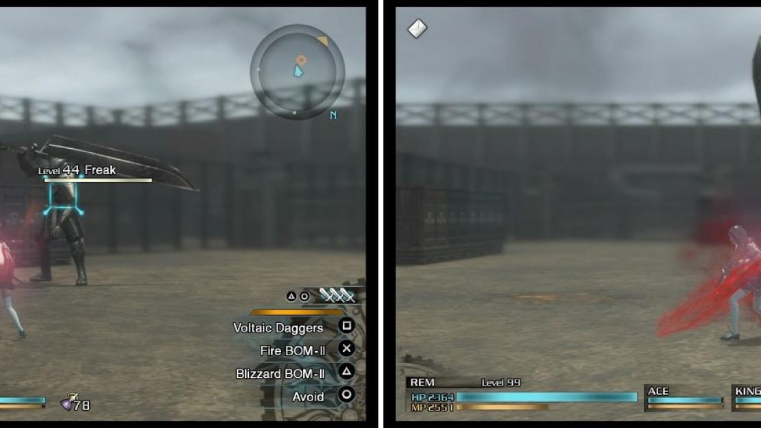 Those annoying Freaks are back once again (left). You definitely want to avoid them going into their third phase, where they spam their projectiles (right).