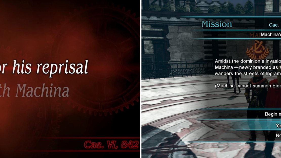 Select “Check in with Machina” to start this mission.