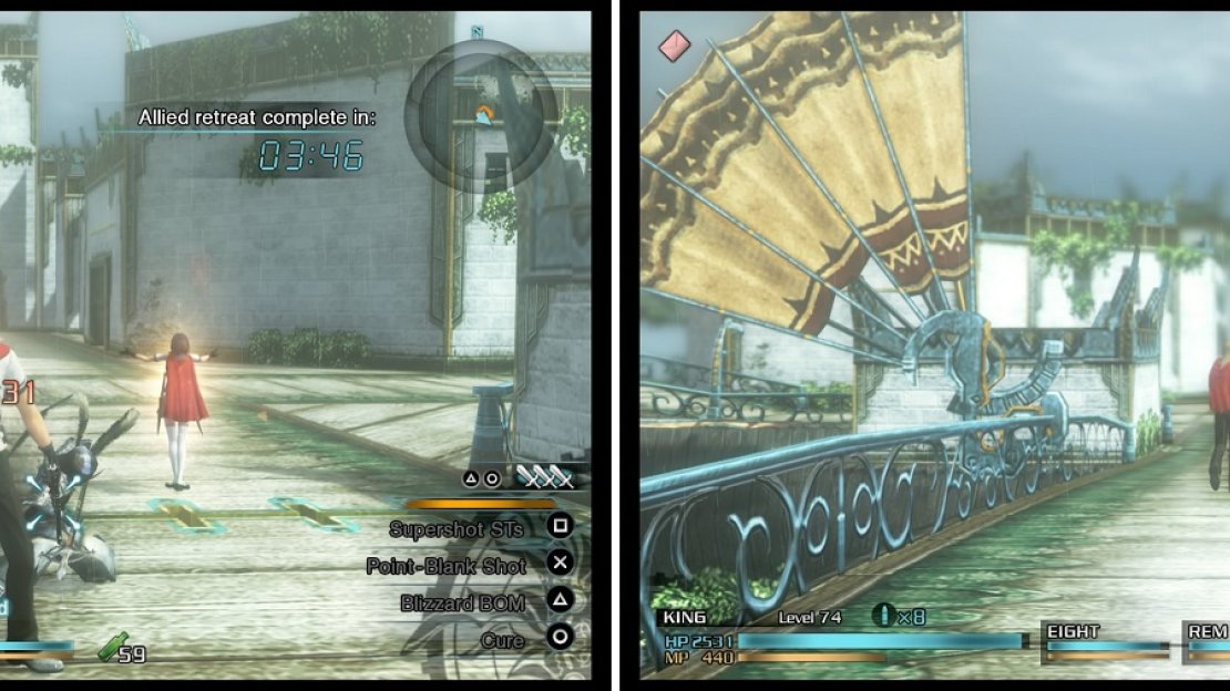 Only Dracoknights will appear at first (left), but Wingverns will join in on the action as the timer counts down (right).