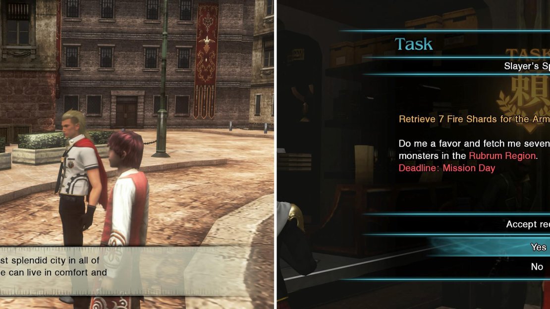 Look for NPCs with “Task” above their heads. You can then access all sorts of missions.