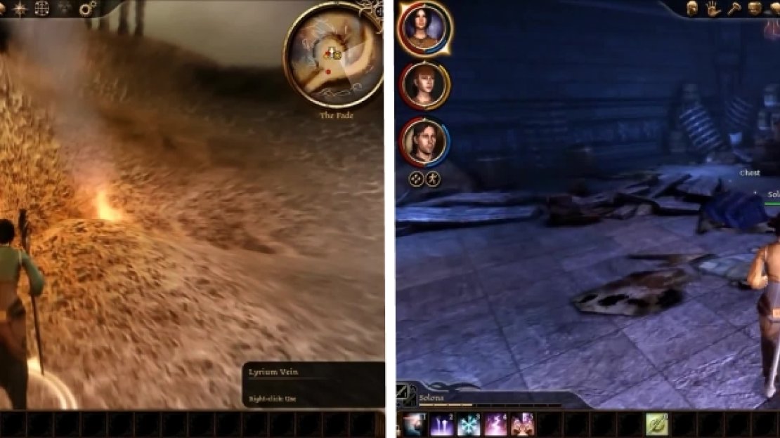 Lyrium Veins are especially useful if you are a mage. Make good use of them if you see them. You can also find some nice items for your character in the basement.