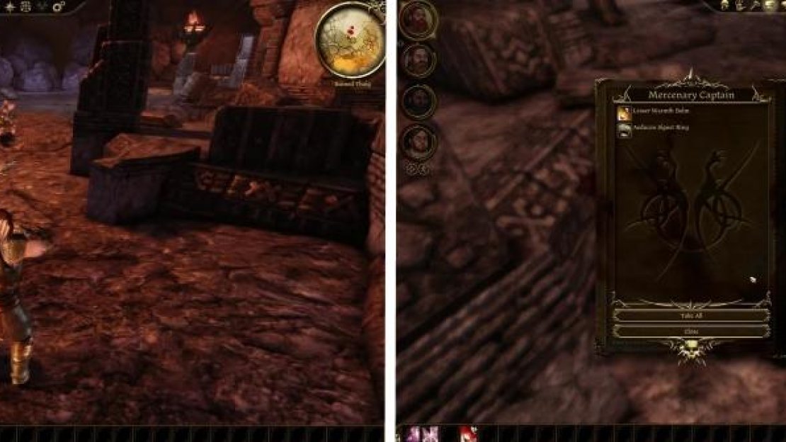 Kill the Mercenaries and then loot their corpses for the Aeducan Signet Ring.