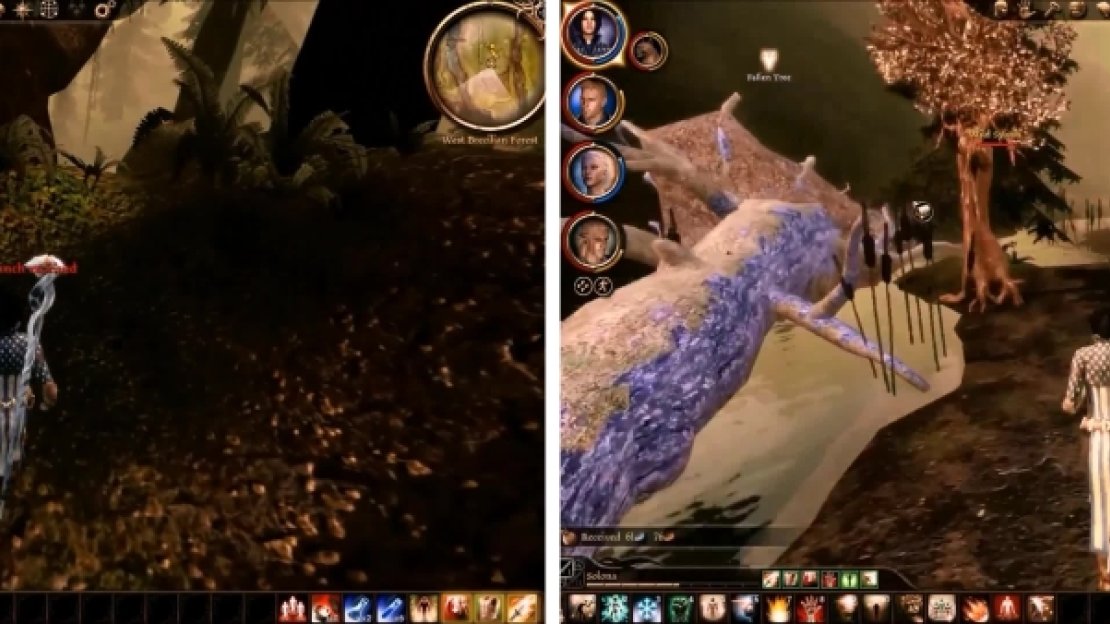 Find Deygan on the floor here (left). The Ironbark can be found from the Fallen Tree with the Sylvan guarding it.