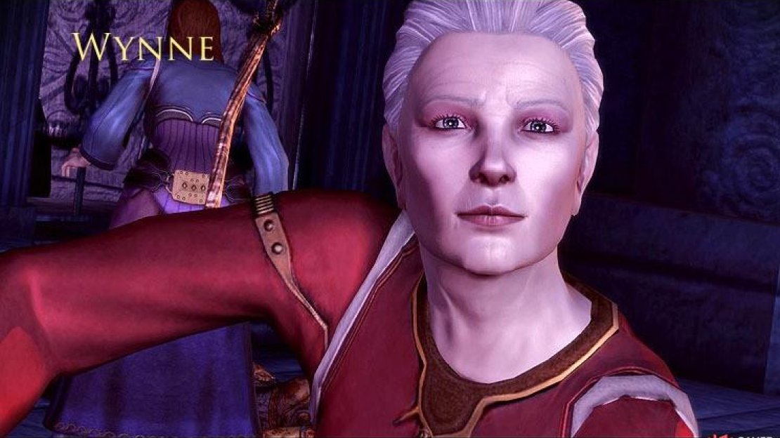 Wynne, the wise, sensible, insanely discerning healer. She is invaluable in your quest unless you yourself can heal.