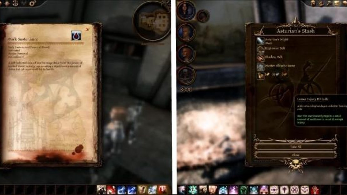 You can access to extra Blood Magic abilities by drinking the contents. Asturian has a nice stash of strong items.