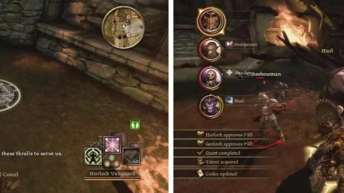 Enthralling other Darkspawn will add them to your team. You will want to enthrall a good mixture. Get the Ogre as soon as you can.