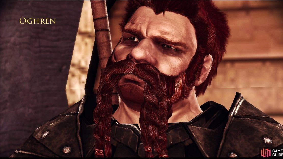 As in Origins, he is still a drunken, sex-crazed Berserker. Only this time, he is trying to be a Warden.