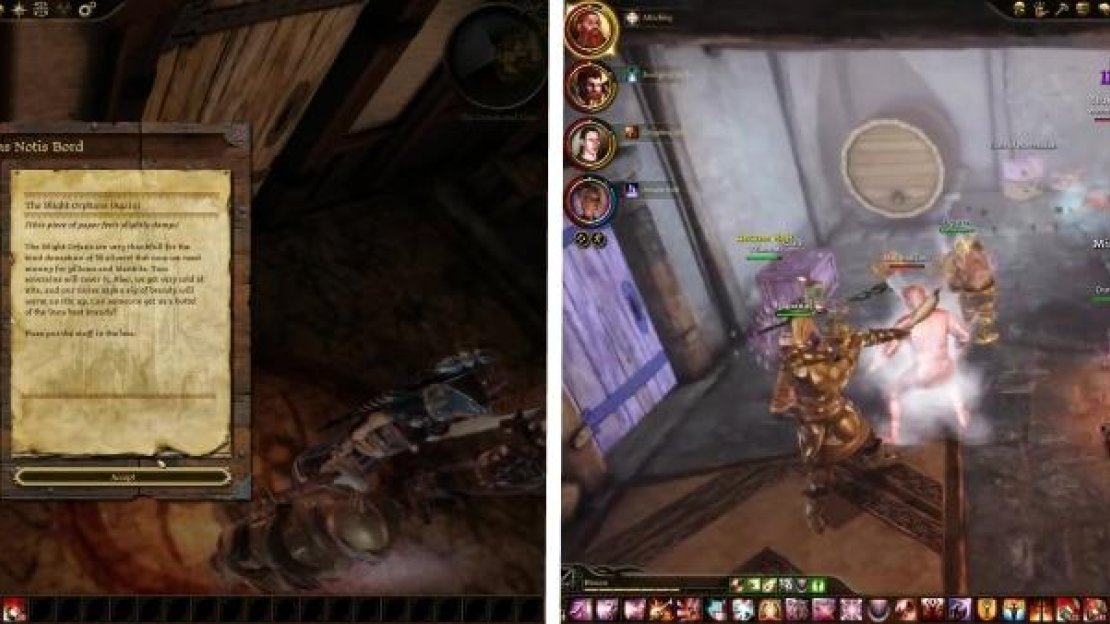 If you look at the Blight Orphan’s Notice Board, you can get new quests. Head into Hubert’s Den and kill the Moonshiners.