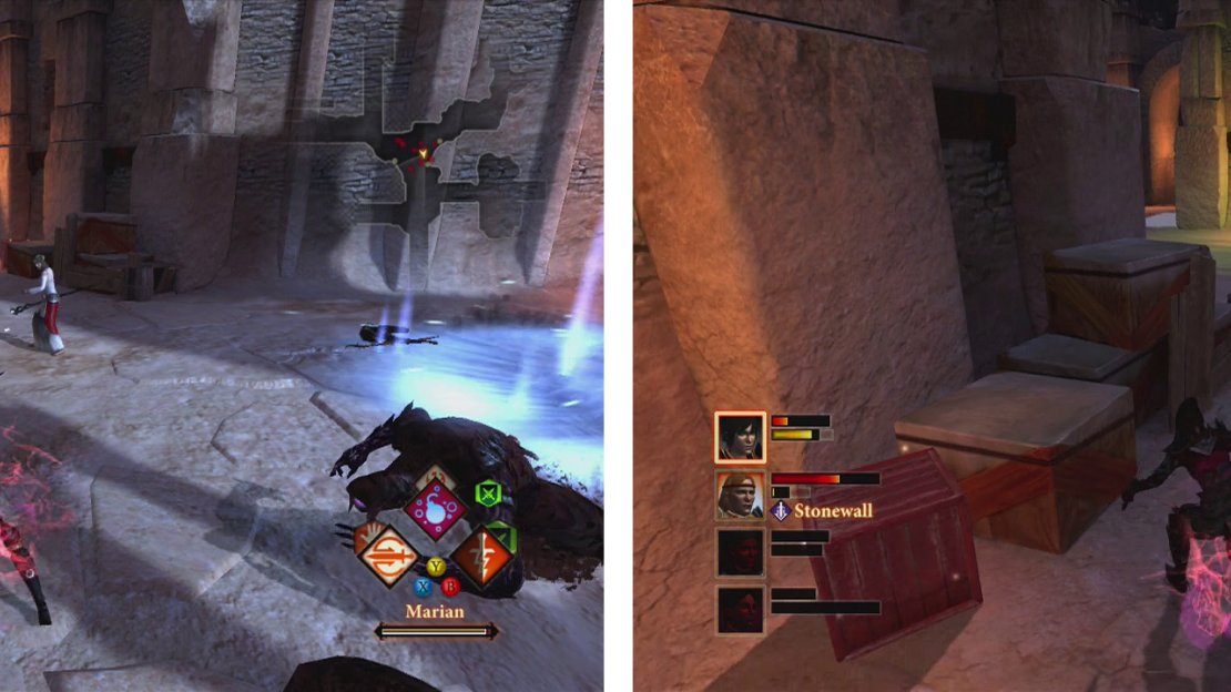 Fight your way through the swarms of enemies until you reach the Templar Hall.