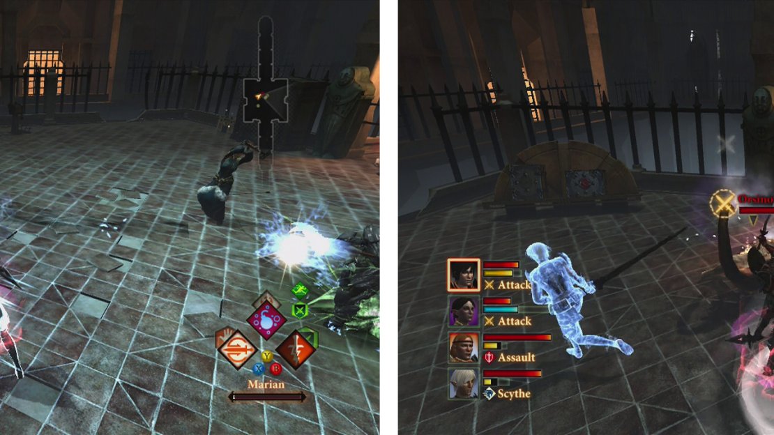During the first phase, focus on dishiong out damage on Orsino (left) the second phase sees a smaller version of the boss that can teleport and summon enemies (right).