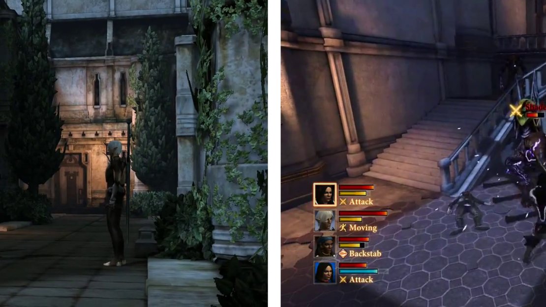 After meeting Fenris, enter Danarius’s Manor and fight the shades inside.