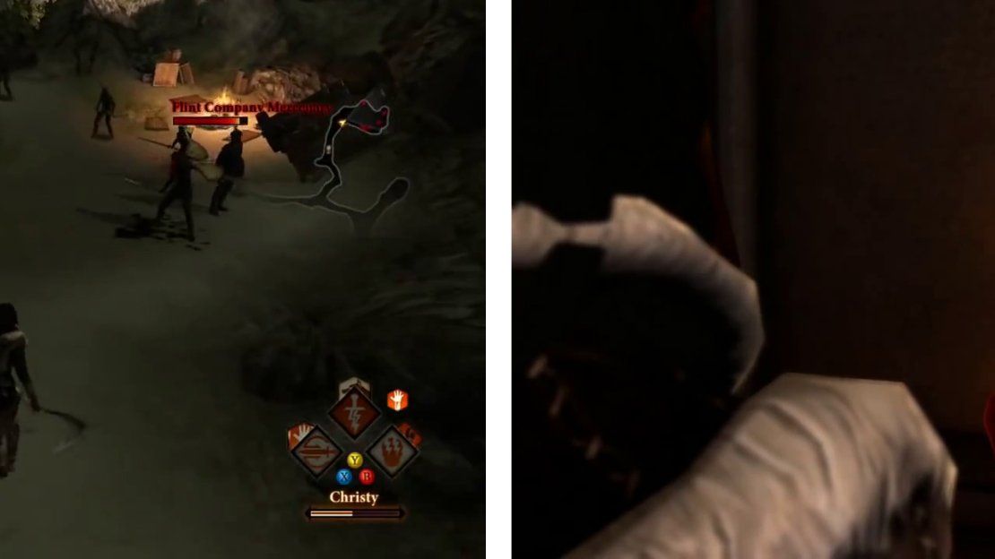 Clear out the groups of enemies that are indicated on the map and then find Sebastian in the Chantry (right0.
