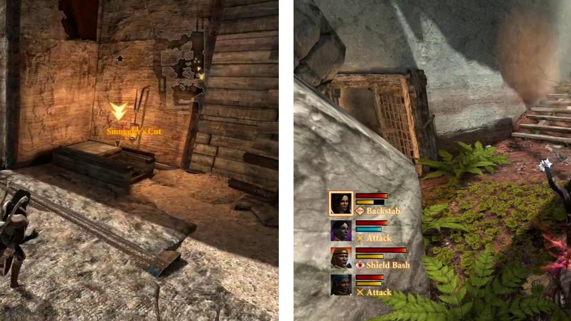 Enter the Smuggler’s Cut and fight your way through the spiders inside.