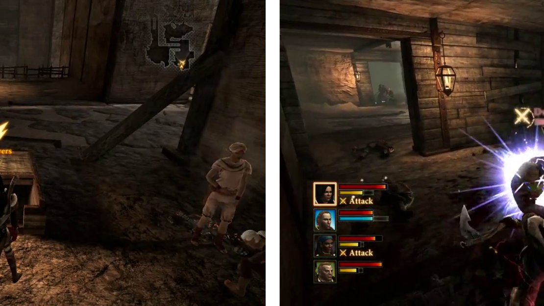 Enter the Sewers (left) and keep an eye out for Sela Petrae Deposits (right) as you move through the zone.