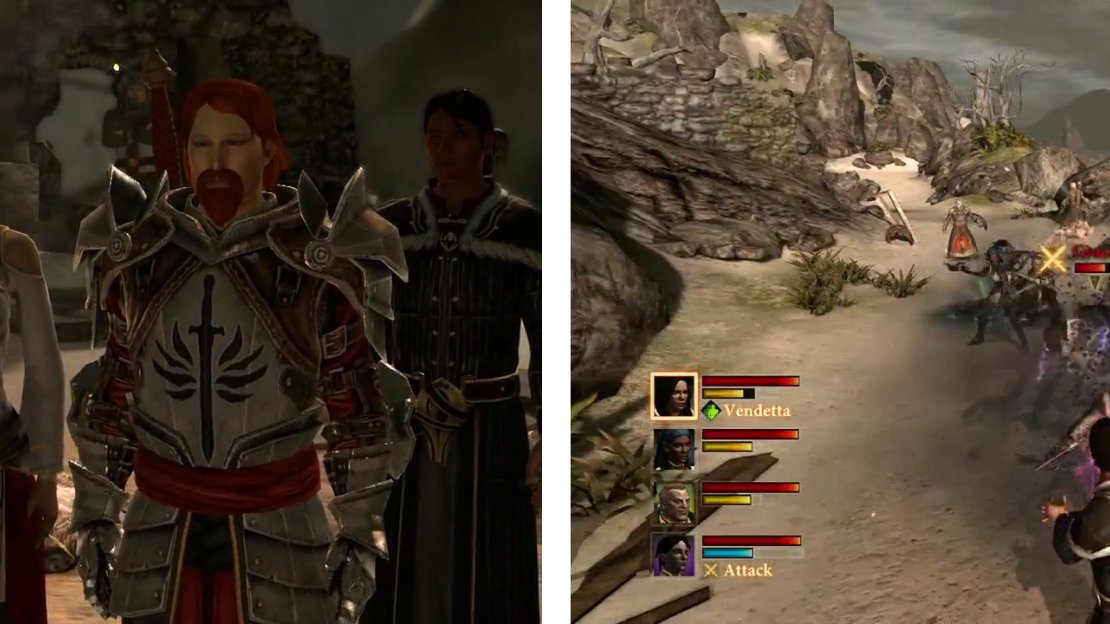Find Thrask on the beach in the Wounded Coast (left) and then defeat Grace and the other enemies nearby.