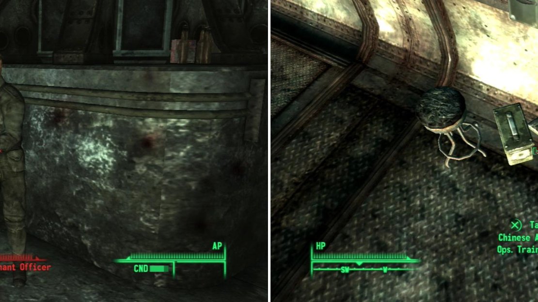 Mama Dolce’s is still occupied by the Chinese Remnants who used the place as a front during the great war (left). On the balcony over-looking the Loading Yard you can find a sniper’s kit, including a Chinese Spec. Ops. Training Manual (right).
