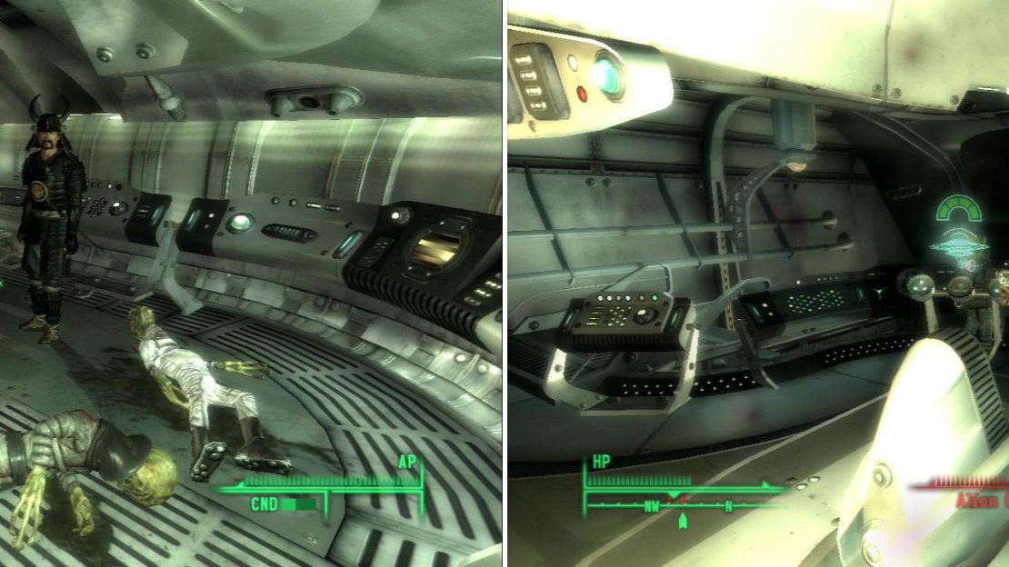 Our wayward samurai has been busy (left) storm the bridge and engage the captain (right).