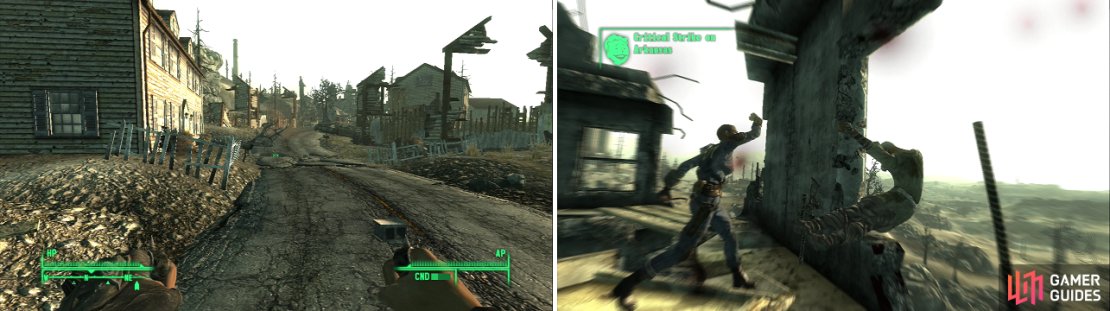 Minefield may not be haunted, but it is a psychopathic sniper&rsquo;s sadistic playground (left), littered with Frag Mines and vehicles just waiting for an excuse to explode. It&rsquo;s all worth it in the end, when you can give Arkansas some sweet payback (right).