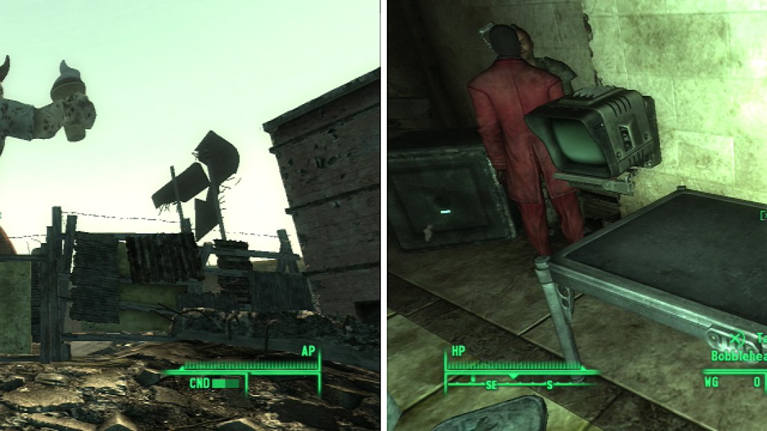 This iconic statue (left) is a convenient, if misleading landmark for Paradise Falls. In Eulogy’s Pad you’ll find the Bobblehead - Speech (right).