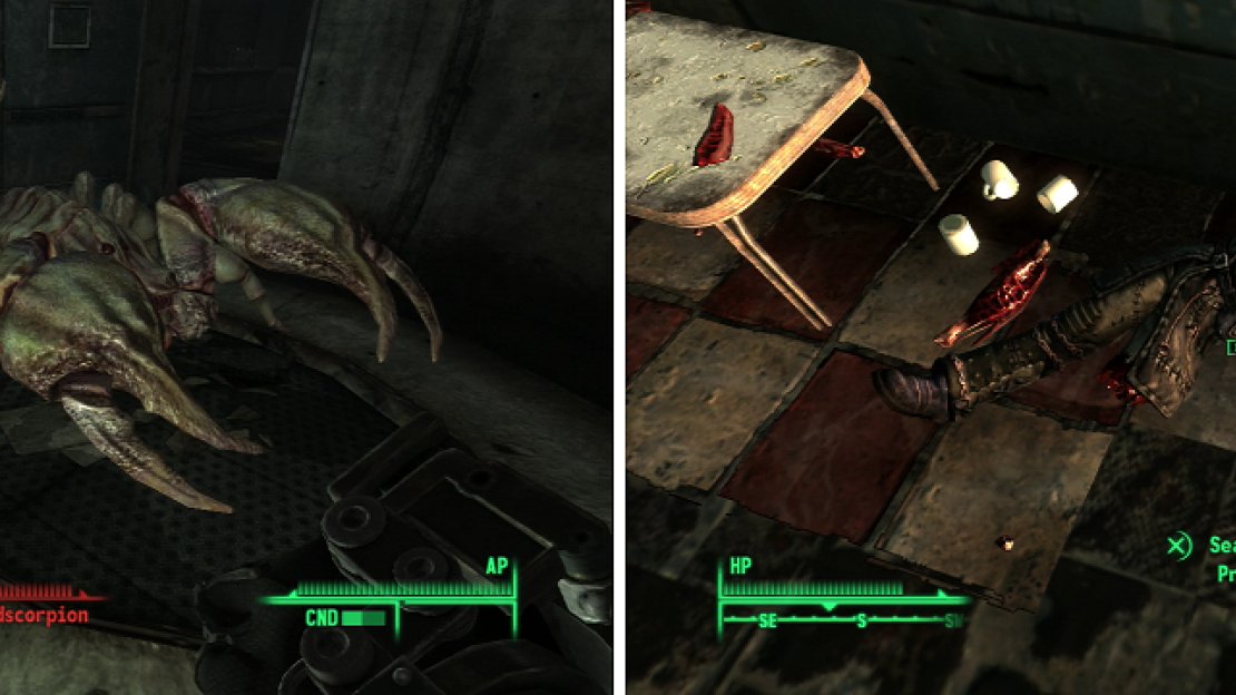 Albino Radscorpions are the kings of the insect world (left). Whatever killed Prime wasn’t interested in his equipment, but you should be (right).