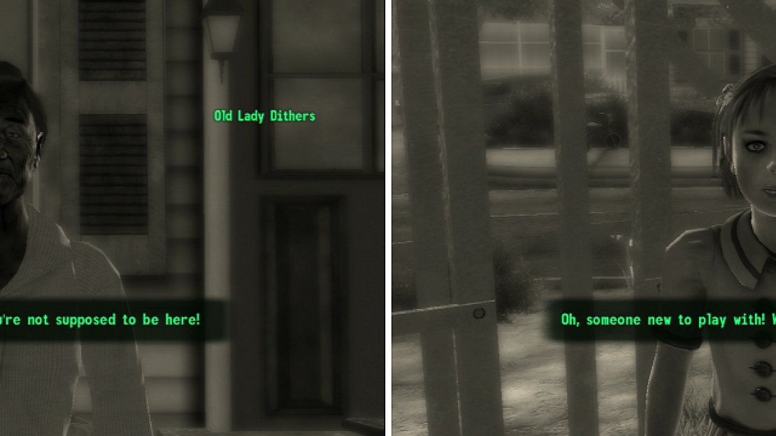 Our choices are simple, either we find the failsafe and end Braun’s game, as Old Lady Dithers suggests (left), or we “play” with Betty and help Braun torment his fellow dreamers (right).