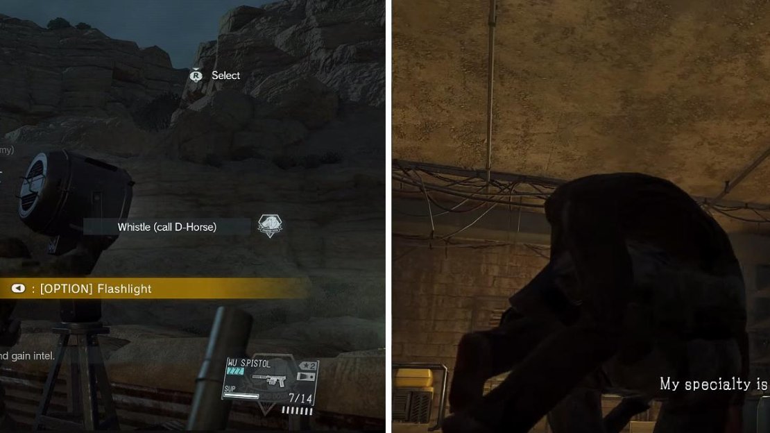 Interrogating enemies (left) is crucial to completing missions in an easy manner. Once you’ve found the engineer, extract him through the hole in the roof (right).