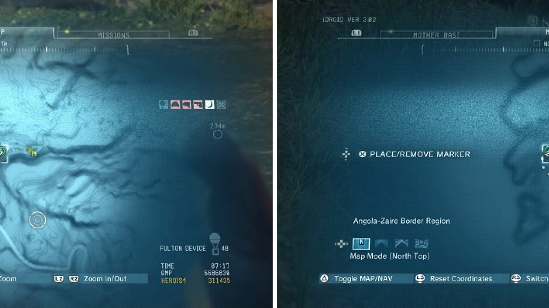 The locations of the Tsuchinoko (left) and the Leopard Tortoise (right).