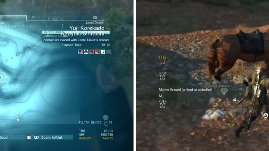 The location of the diamonds on the map (left) and where they are on the ground (right).