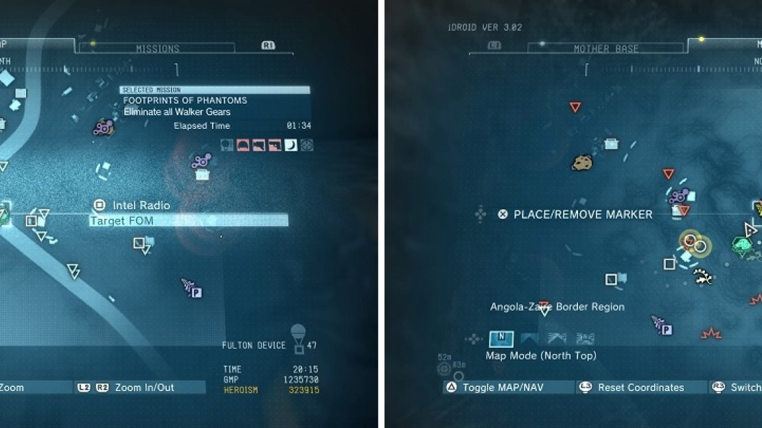 The locations of both the truck you need to extract (left) and the Digitalis Lutea you need to pick (right).